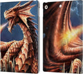 Anne Stokes Fury Dragons Leather Wallet Case for iPad 10.2 - Durable