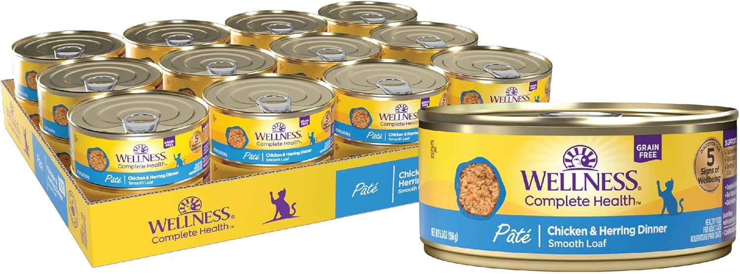 Wellness Complete Health Pate Wet Cat Food for Adult Cats