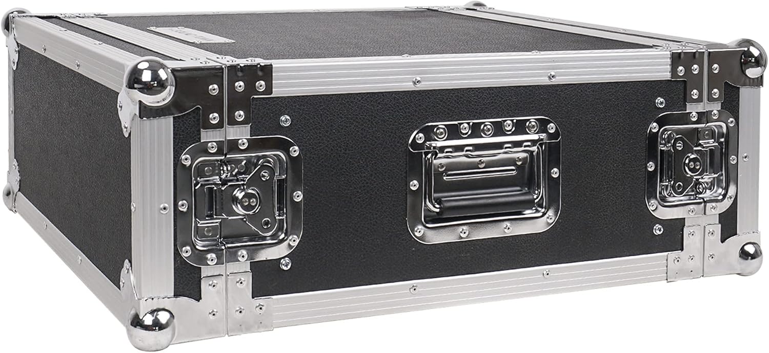 Sound Town 4U PA/DJ Rack Case with Strong Protection and Durability