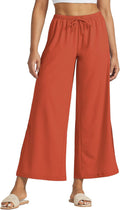 Women's Wide Leg Pants UPF 50+ Swim Beach Pants - Lightweight Travel