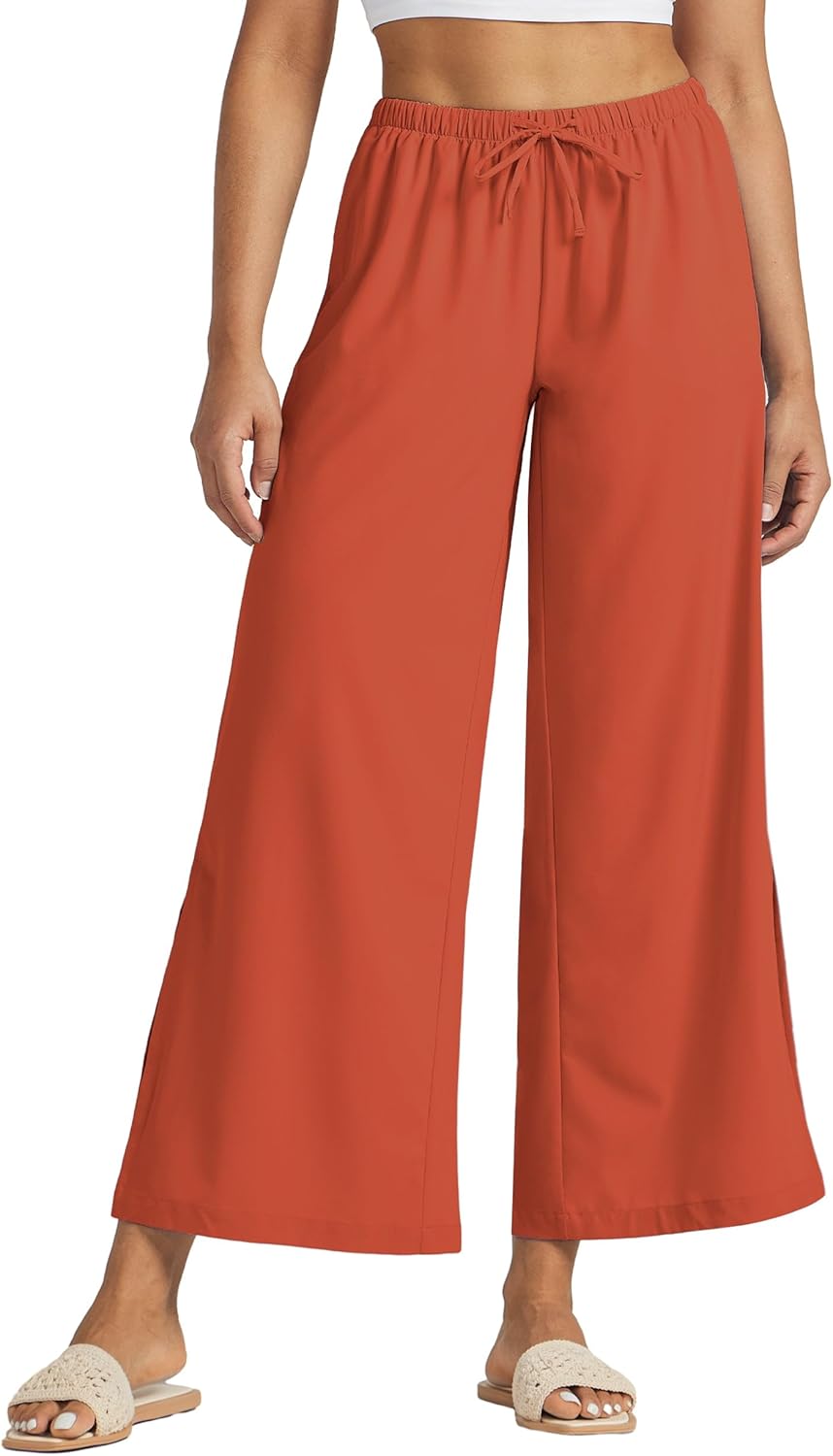 Willit Women's Wide Leg Pants for Beach and Travel Comfort
