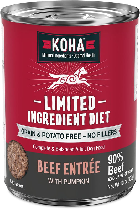 KOHA Limited Ingredient Diet Beef Entree for Dogs - Grain Free