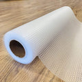 Non-Slip Shelf Liner 19.6 in x 33 ft - Clear Waterproof Pantry Liner