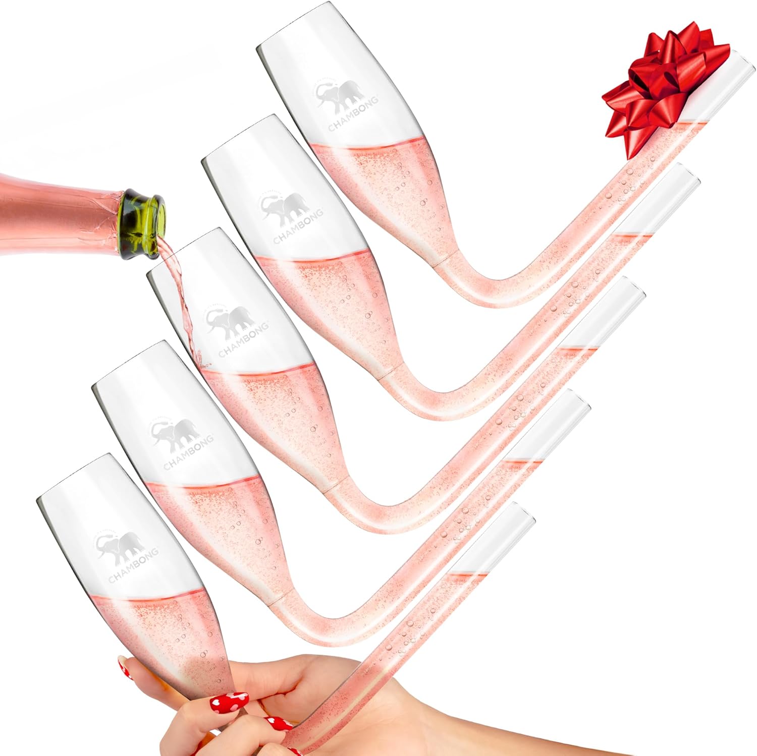 Chambong Champagne Flutes for Stylish Bachelorette Parties