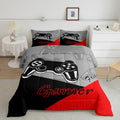 Gamer Comforter Set for Boys Teens - Soft Microfiber Queen 3-Piece