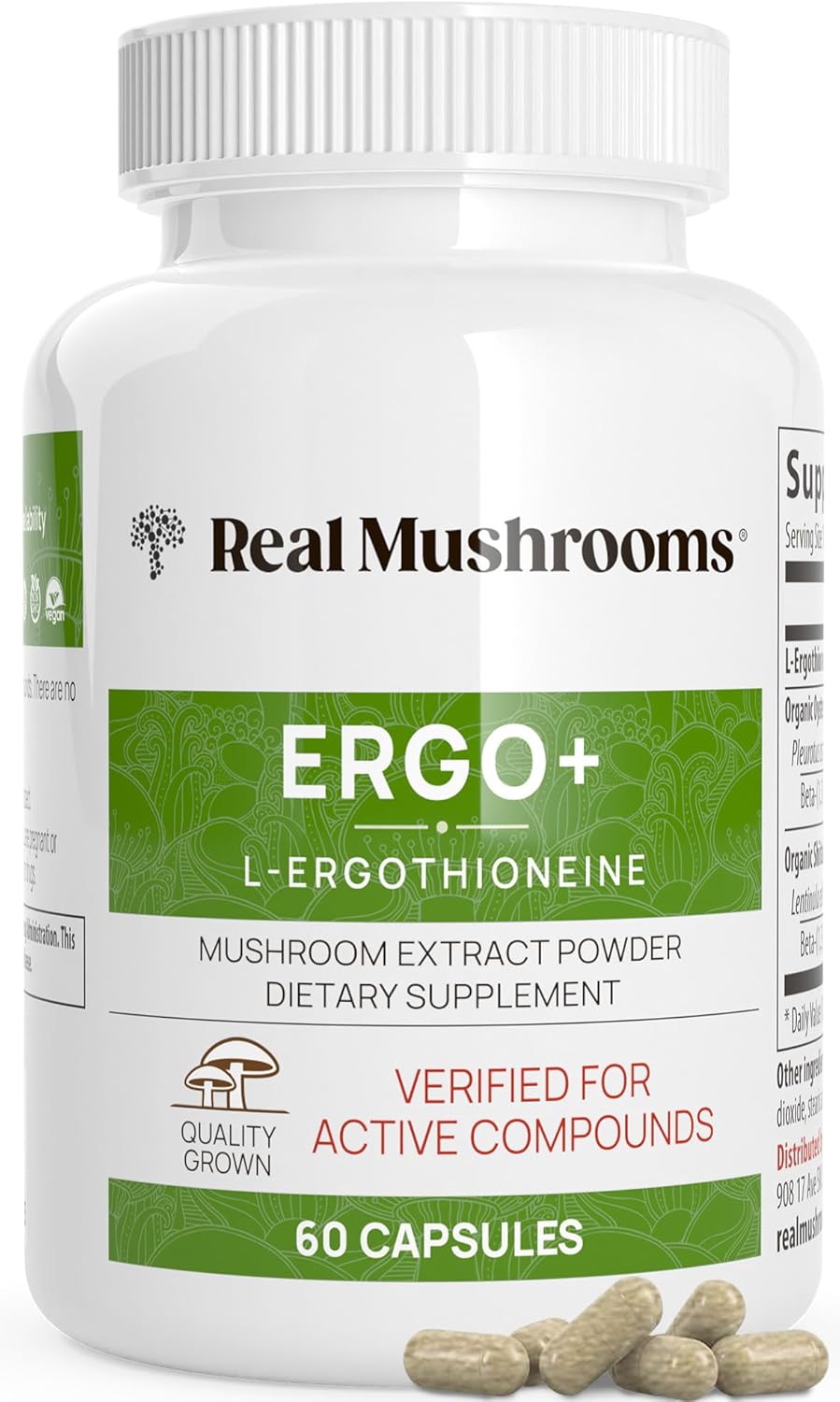 Ergothioneine Supplement with Golden Oyster Mushroom Extract