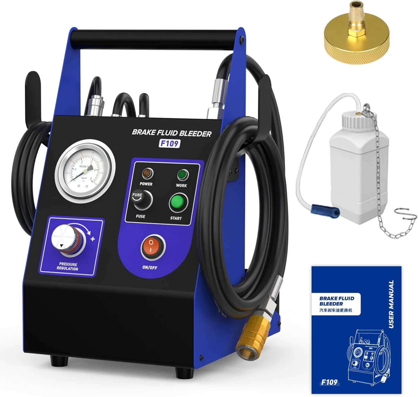 Brake Bleeder Kit for Efficient Brake Fluid Replacement System