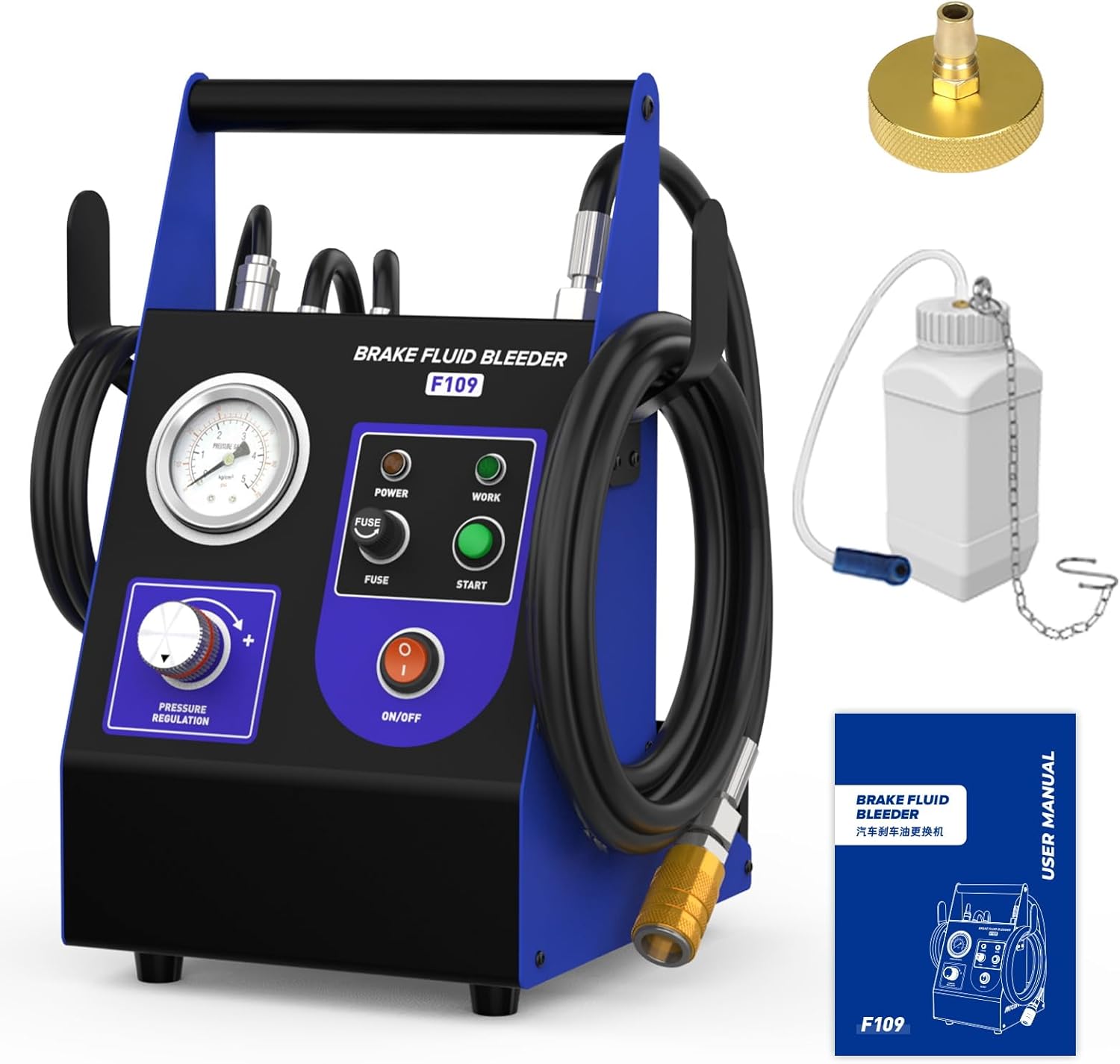 Brake Bleeder Kit for Efficient Brake Fluid Replacement System