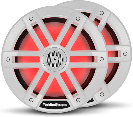Rockford Fosgate M1-8 LED Marine Speakers - Illuminate Your Sound!