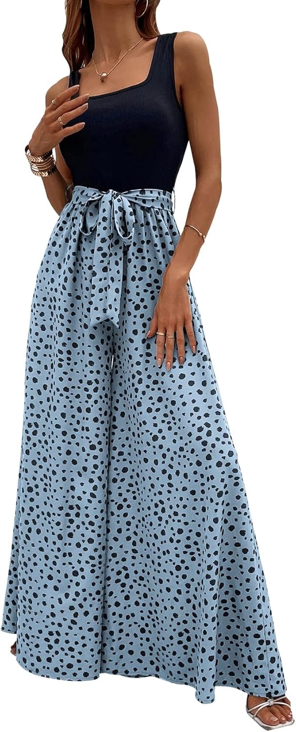 Yajedo Women's Casual Summer Wide Leg Tank Top Jumpsuit Review