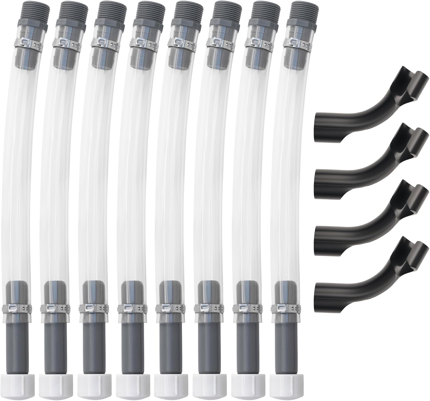VP Gas Can Hose Set for Racing Fuel Jug - 8 PCS with Benders