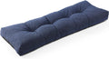 51x16x4 in Heather Indigo Bench Cushion - Non Slip Memory Foam