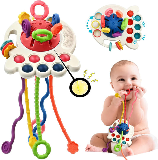 AiTuiTui Sensory Teething Travel Toy for 1-2 Year Olds