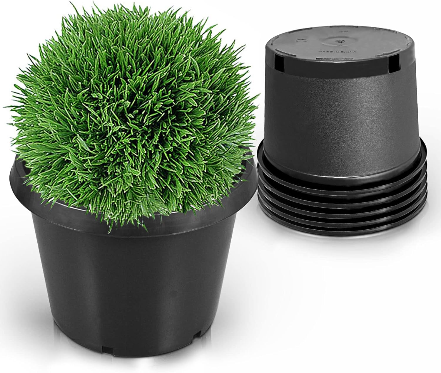 25 Gallon Round Planter Nursery Pots for Indoor Outdoor Use