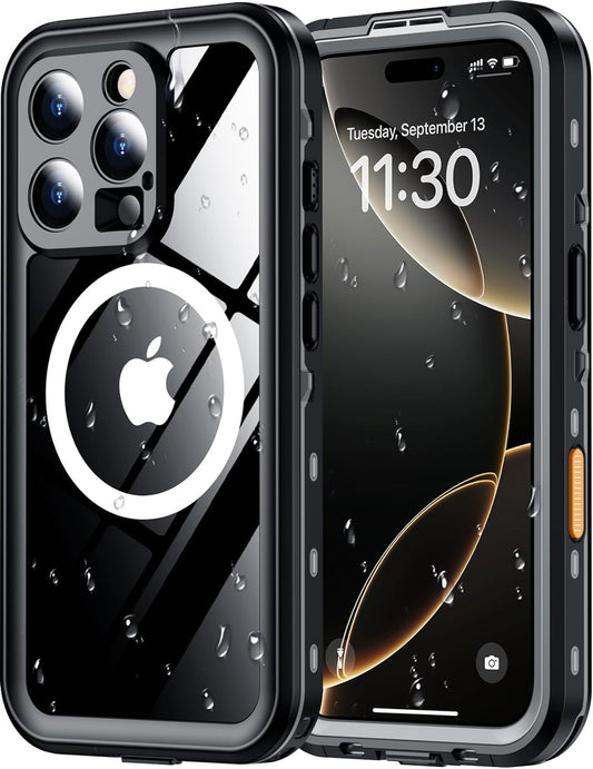Red2Fire Waterproof iPhone 16 Pro Case with Screen Protector