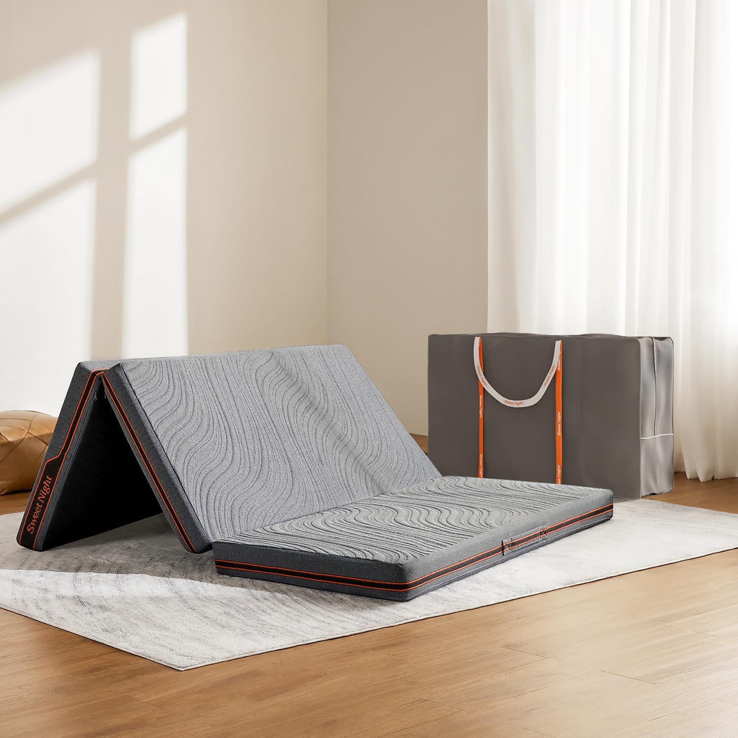 Sweetnight Trifold Mattress - 4 Inch Portable Floor Mattress