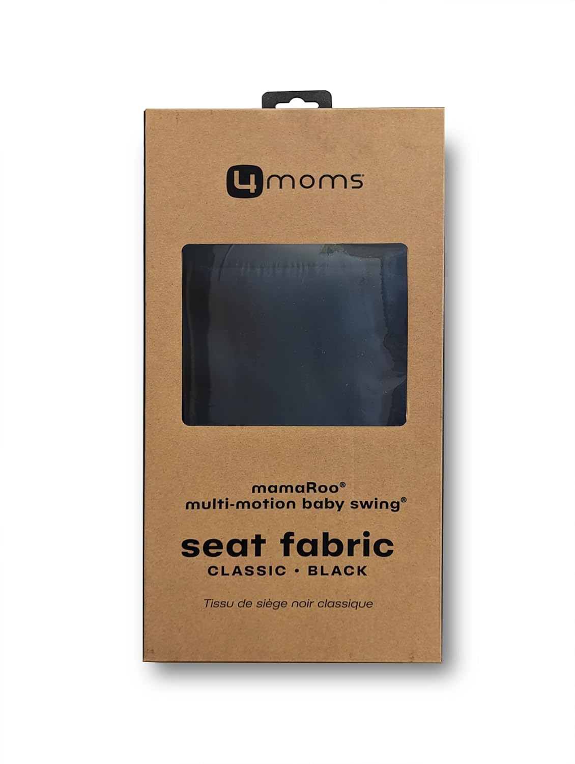 4moms Extra Seat Fabric for MamaRoo Baby Swing, Black Classic