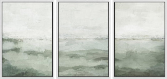 Sage Green Abstract Prints Minimalist Modern Wall Art Decor