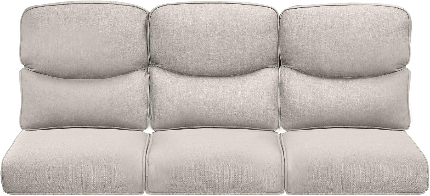 Pop Outdoor Cushions for Patio Couch Chairs Set of 3 - Beige