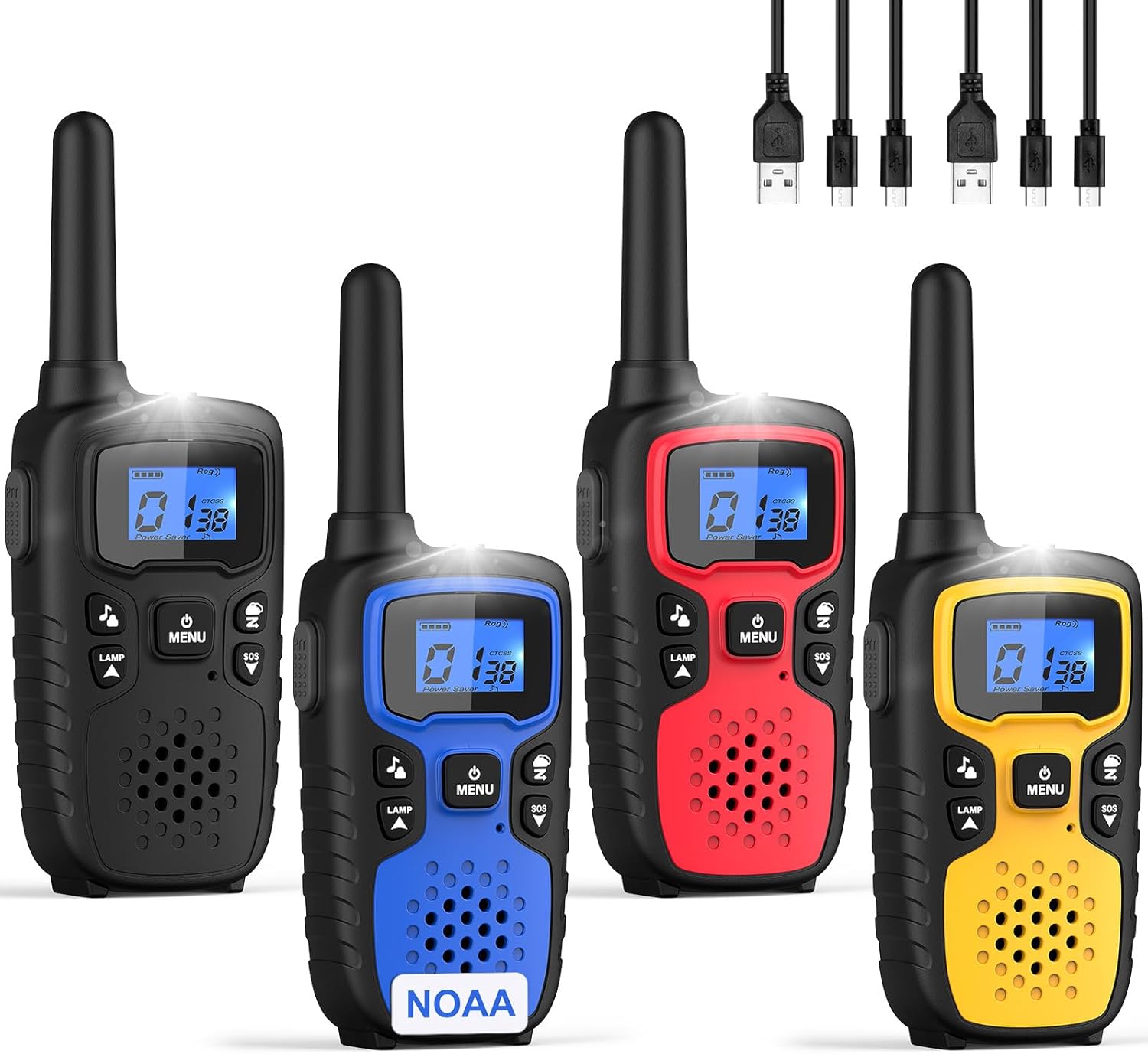 Wishouse Walkie Talkies for Adults Long Range with SOS Siren