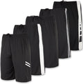 5 Pack Men's Active Quick Dry Fit Shorts for Workouts - 9in Inseam
