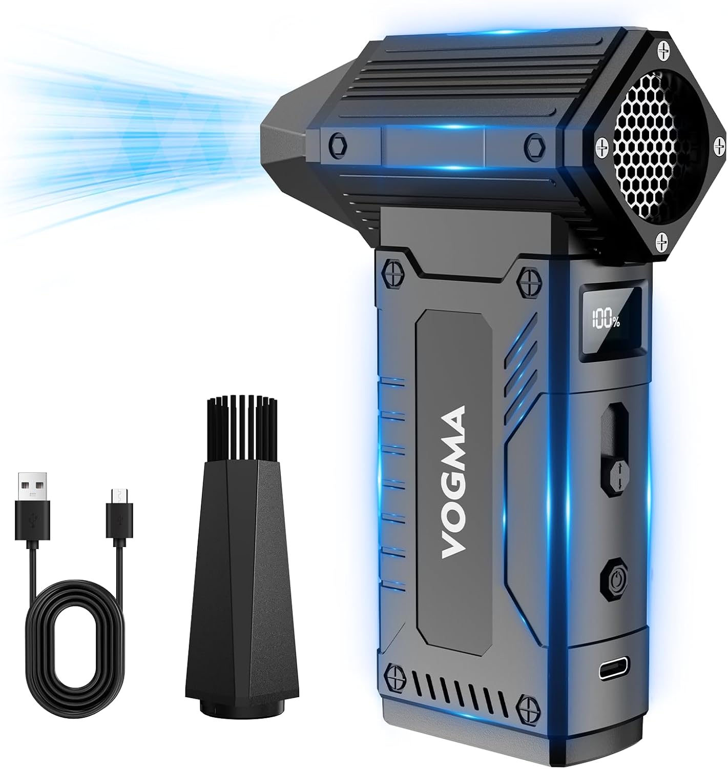 Compressed Air Duster with 8 Adjustable Speeds for Cleaning