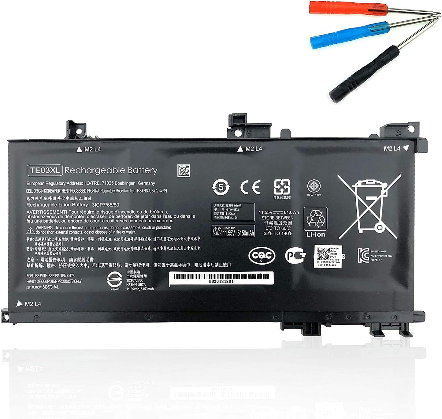 TE03XL Battery for HP Omen and Pavilion Laptops - Reliable Power