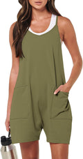 Women's Casual Loose Sleeveless Rompers for Summer Beach Wear
