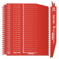 25 Pack 9 in 6/12 TPI Reciprocating Saw Blades - Fast, Durable Cutting
