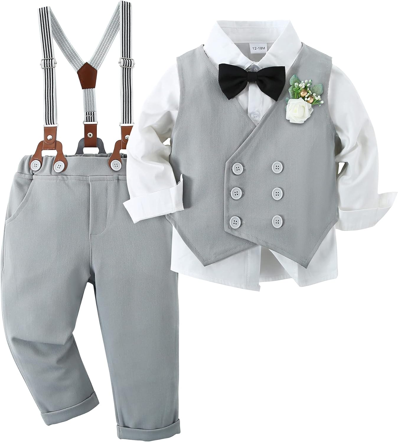 Toddler Baby Boy Clothes Suit for Weddings and Formal Events