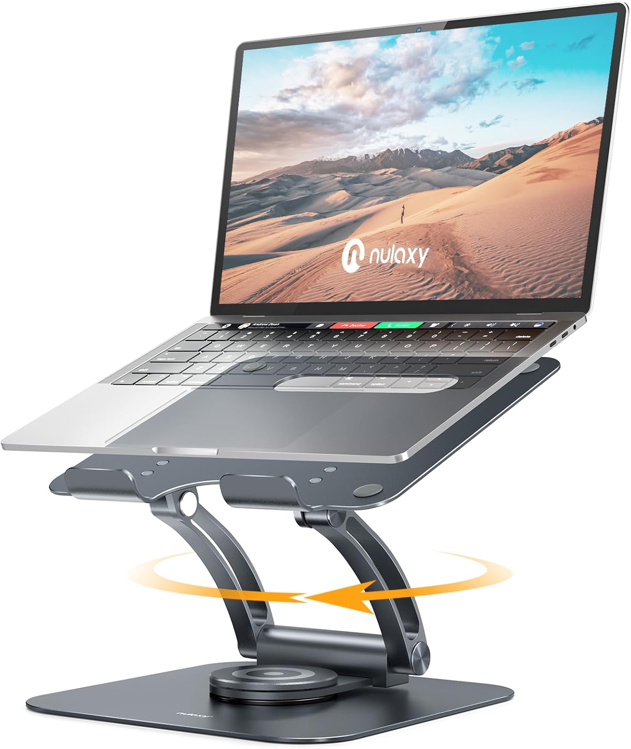 Nulaxy 360 Rotating Laptop Stand for Desk - Ergonomic Riser