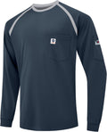 FR Shirts for Men 100% Cotton 5.5oz Lightweight FR Long Sleeve Men's