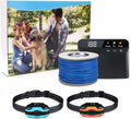 PcEoTllar Electric Dog Fence: 2 Collar Receivers, 656Ft Boundary