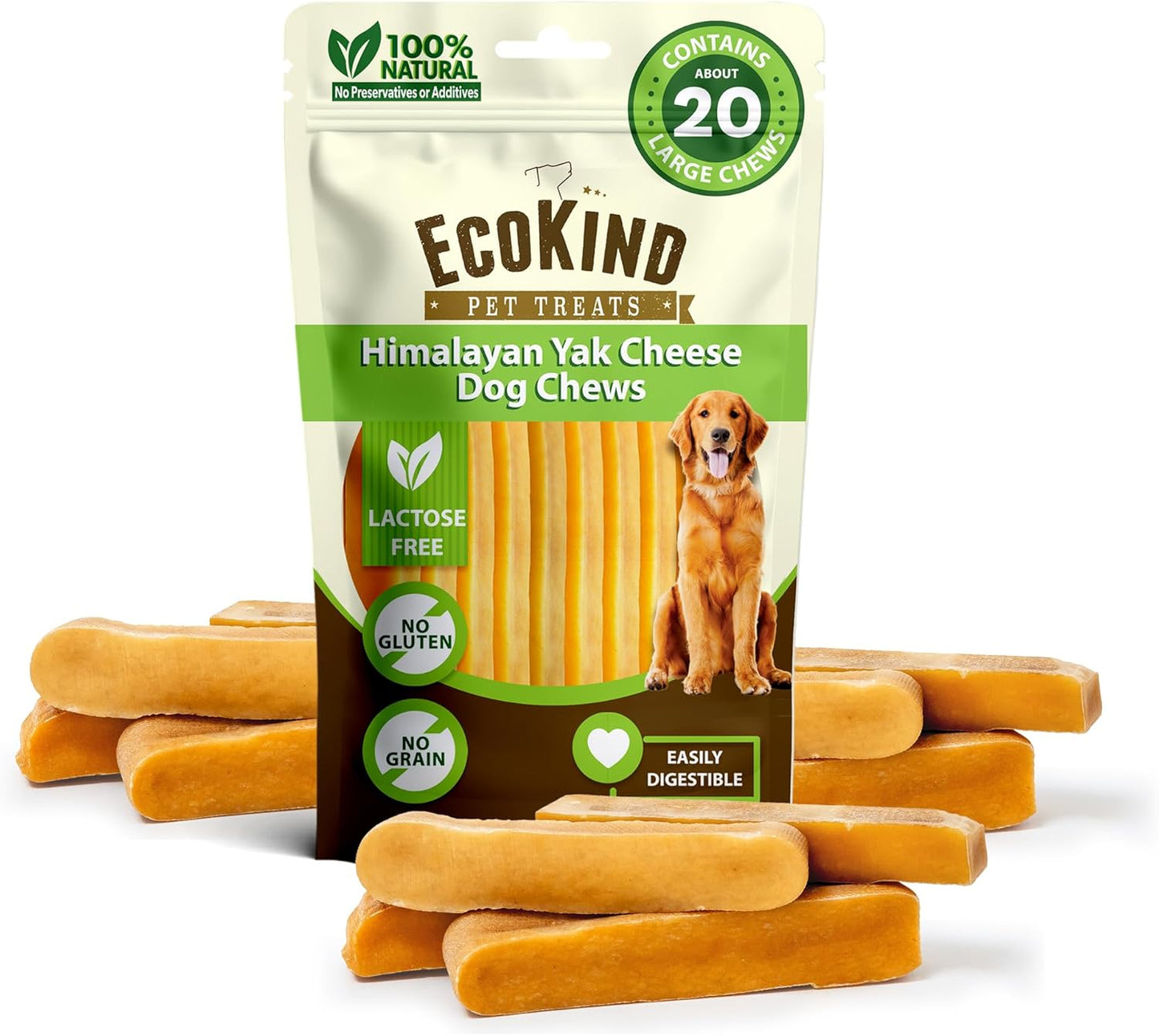 High-Protein Himalayan Dog Chews - EcoKind Pet Treats