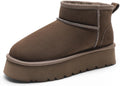 Women's Platform Winter Snow Boots - Warm, Water-Resistant Comfort