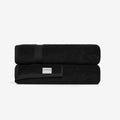 Extra Large Turkish Cotton Bath Sheets 35x70 in - Black 2-Pack