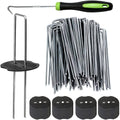 Bakulyor 6in Landscape Staples 200Pcs + Gaskets - Heavy Duty Fixing