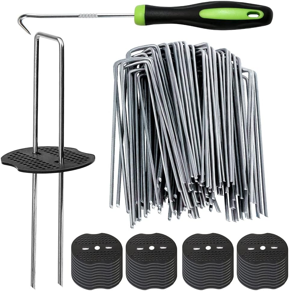 Bakulyor 200Pcs Landscape Staples for Garden Projects and More