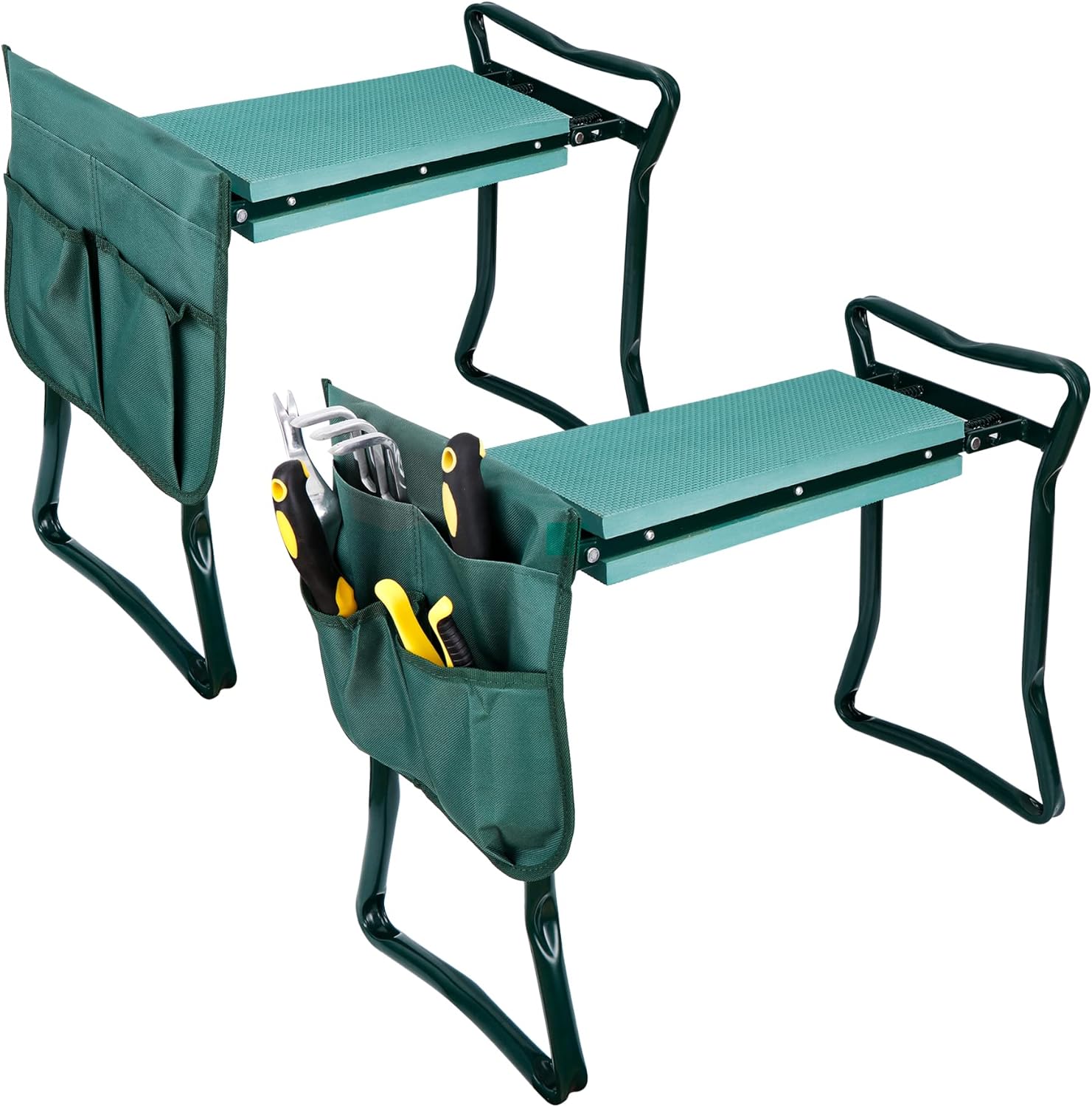 HomGarden Folding Garden Kneeler and Seat Bench for Comfort