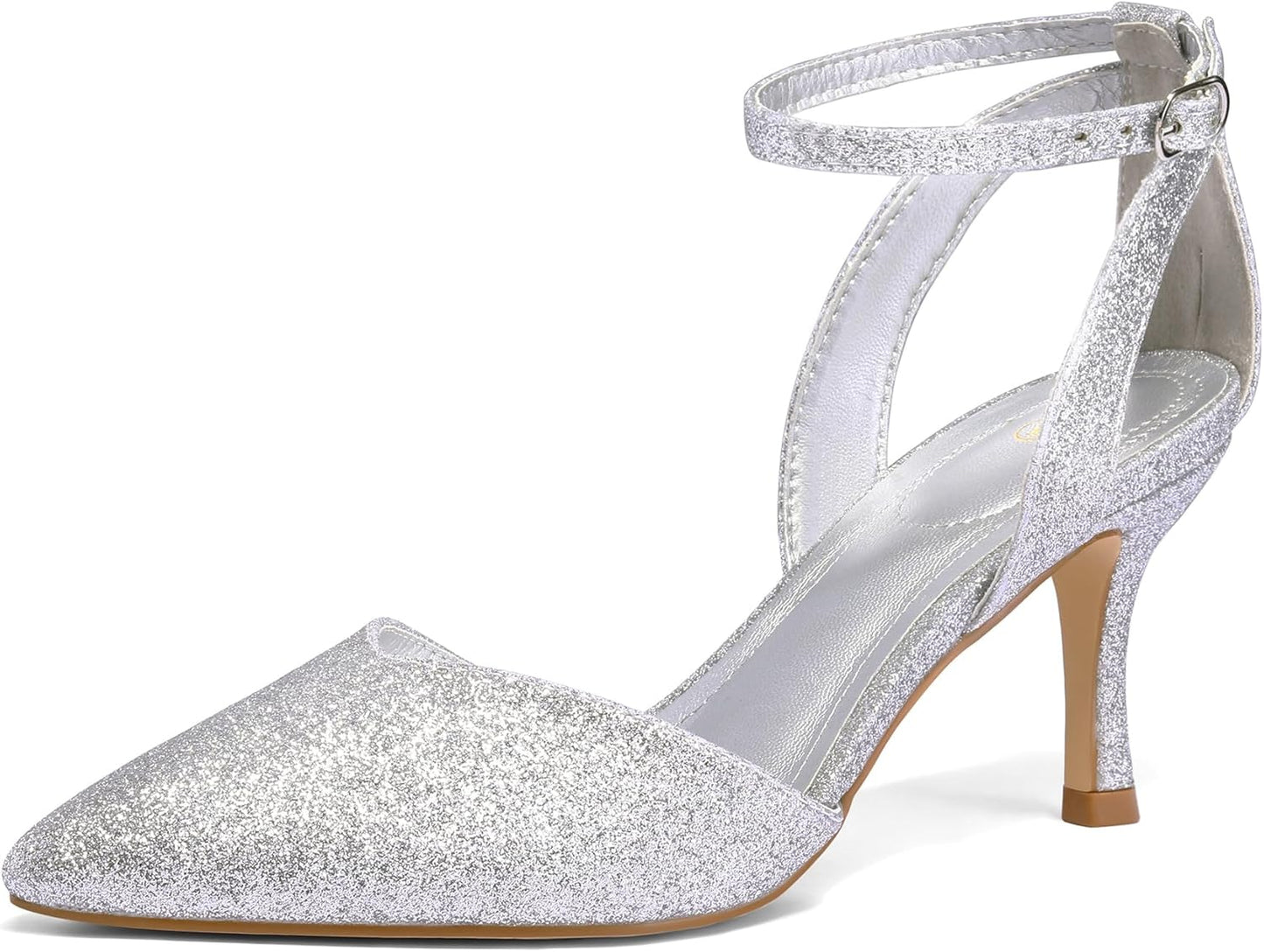 mysoft Women's Pointed Toe Kitten Low Heels for Any Occasion