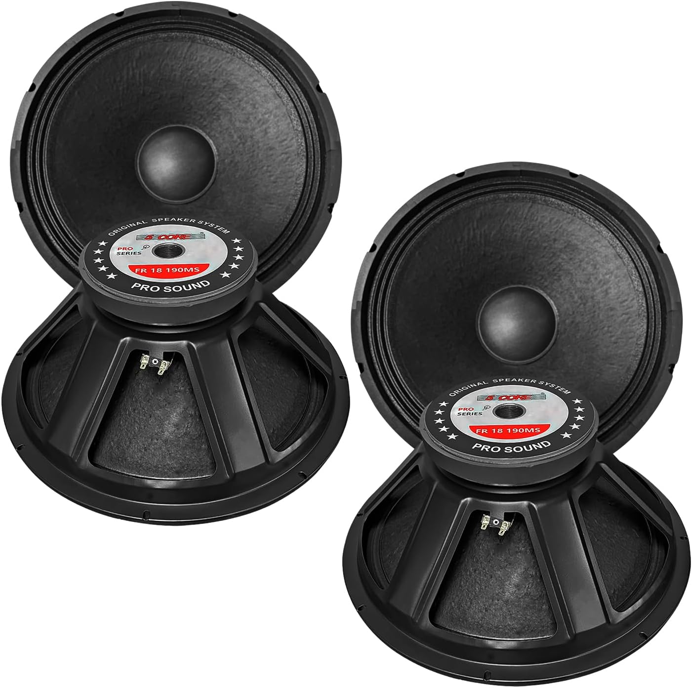 5 CORE 18 Inch Subwoofer Pair for Powerful Bass and Audio Clarity