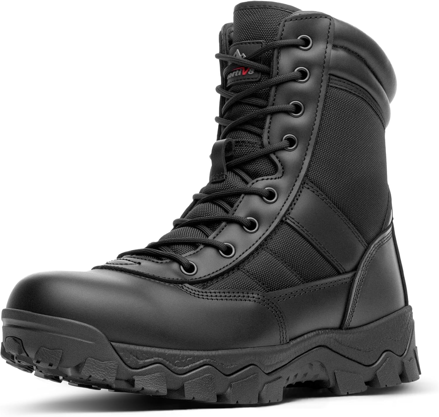 NORTIV 8 Men's Tactical Military Work Boots with Side Zipper