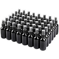 Black Glass Small Spray Bottle 2 oz 48 Pack - Leakproof Travel Misters
