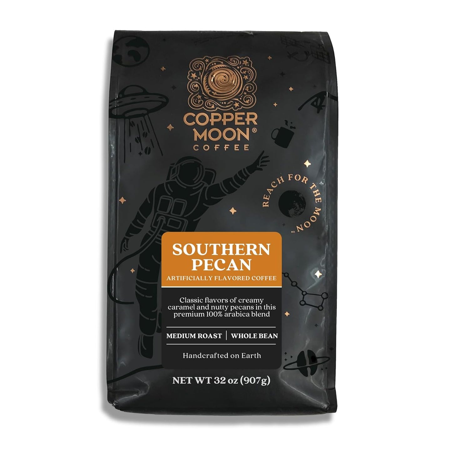 Copper Moon Southern Pecan Whole Bean Coffee, 2 Lb