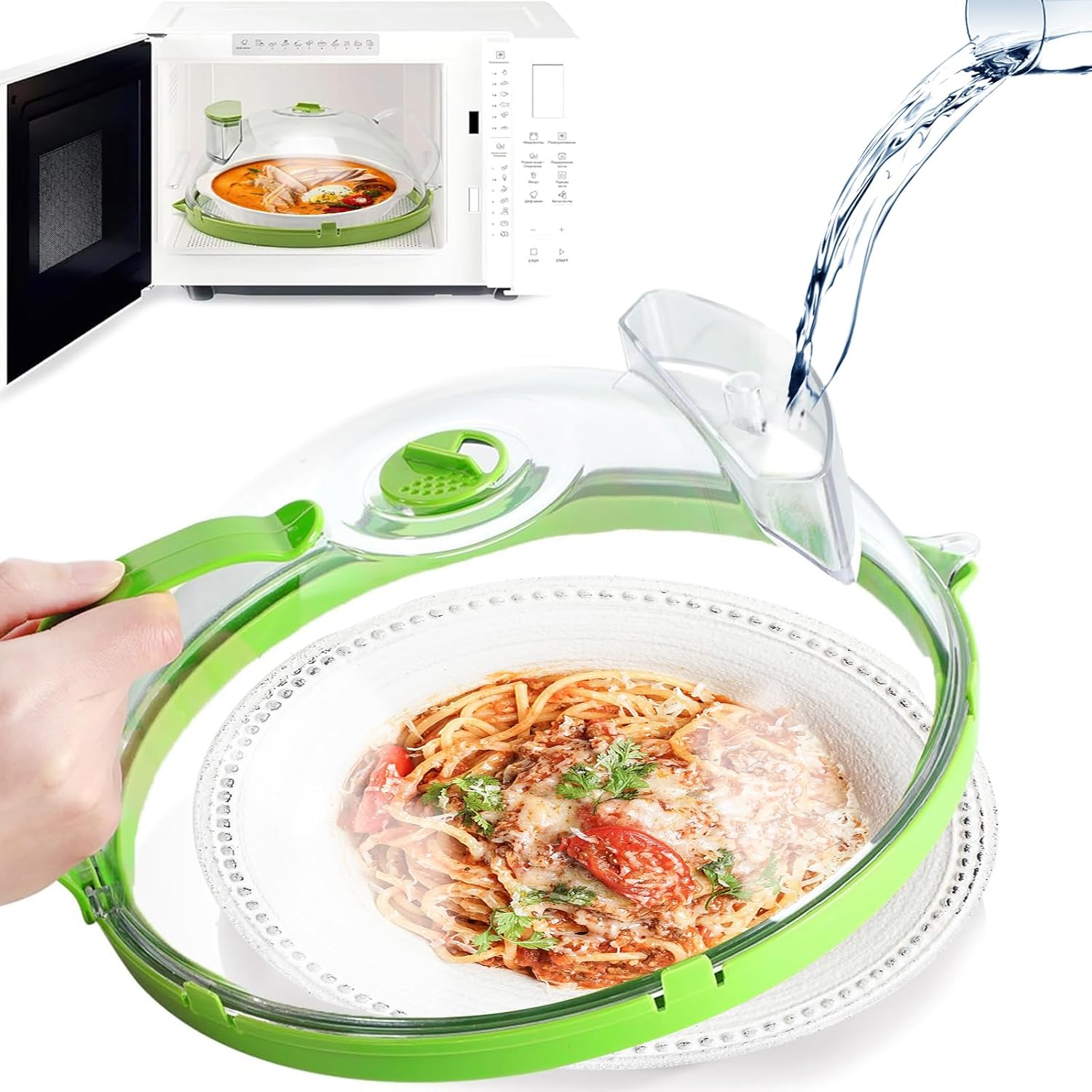 Adjustable Vented Splatter Guard - Keep Microwave Clean!