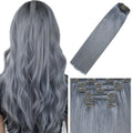 WindTouch Clip In Hair Extensions Dark Gray 22in - Natural Volume