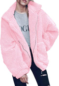 PRETTYGARDEN Sherpa Fleece Faux Fur Oversized Shacket - Cozy Winter