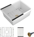 22in x 17in Undermount Wet Bar Sink - Compact White Quartz