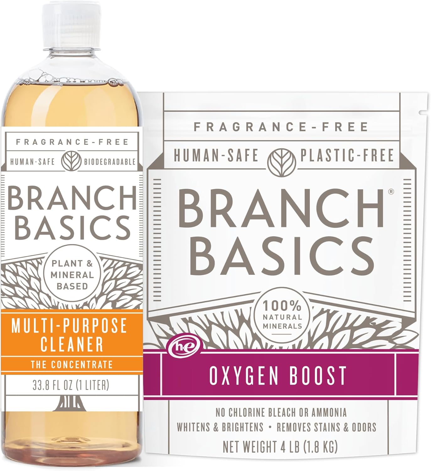 Branch Basics Concentrate and Oxygen Boost for Safe Cleaning