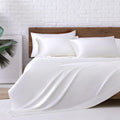 MR&HM Satin Bed Sheets King Size Set - Smooth, Cooling Luxury